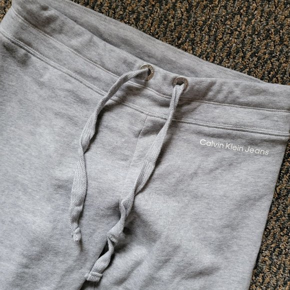 Calvin Klein Grey Drawstring Logo  Joggers Size Small - Picture 6 of 11